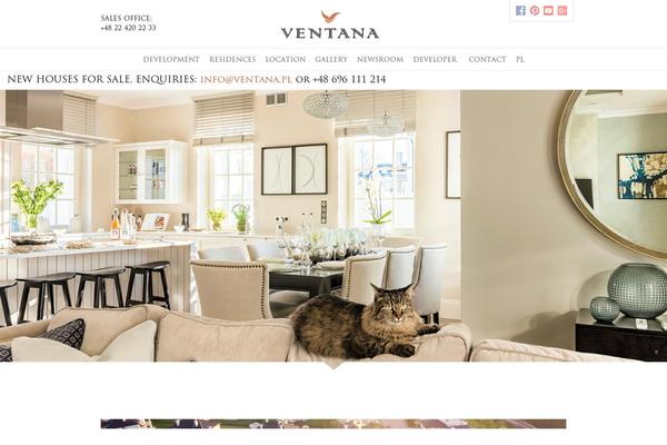 Ventana theme site design template sample