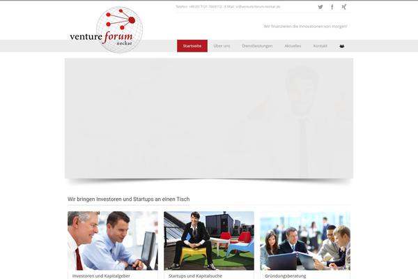 Venture theme site design template sample