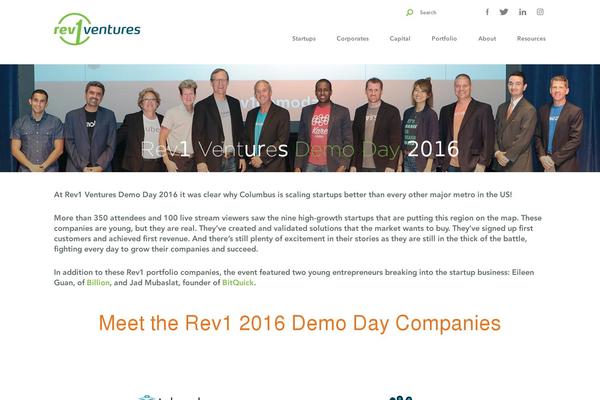 venturenext.org site used Rev1ventures-2015