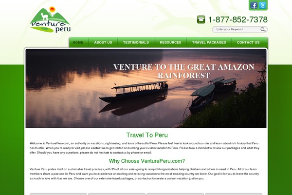 ventureperu.com site used Ventureperu