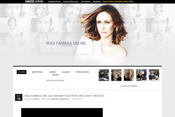 vera-farmiga.com site used Simplegrey