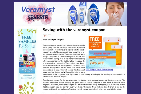 veramyst-coupon.com site used Affilotheme