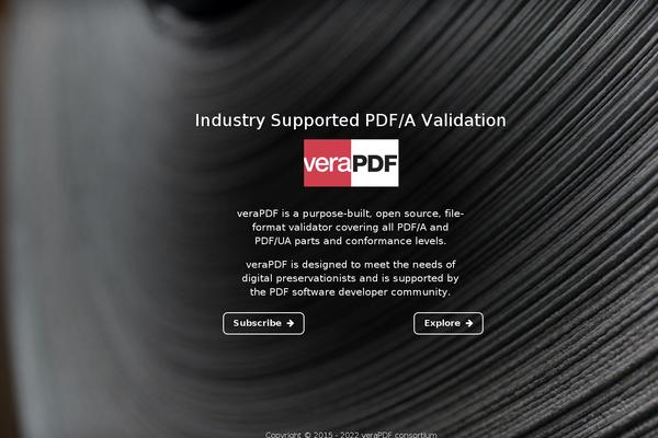verapdf.org site used Verapdf
