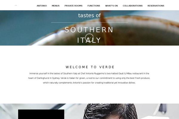 Verde theme site design template sample