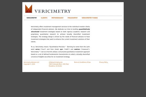vericimetry.com site used Vericimetry