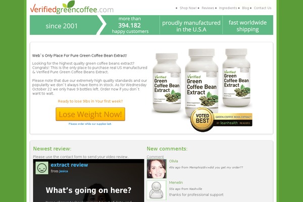 verifiedgreencoffee.com site used Lordbenas2