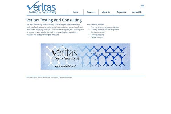 Veritas theme site design template sample