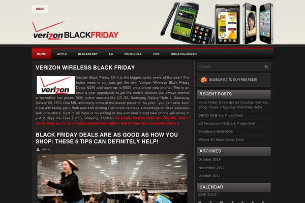 verizonwirelessblackfriday.com site used Mobilenews