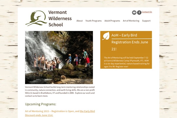 vermontwildernessschool.org site used Vermont