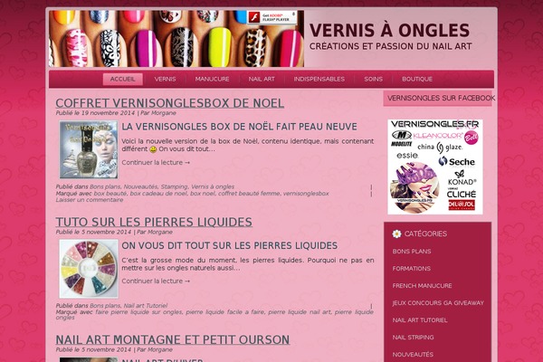 vernisongles.com site used Color1