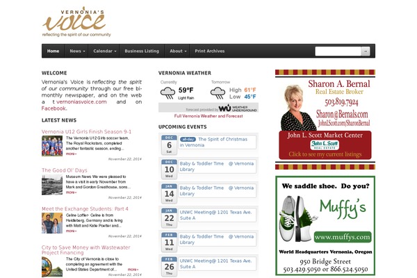 WordPress website example screenshot
