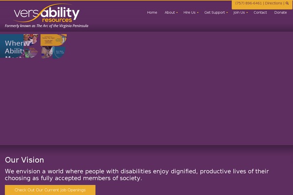 versability.org site used Versability