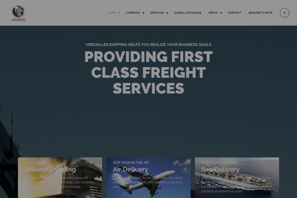 Logistic theme site design template sample