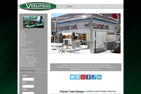 versatruss.com site used Headway