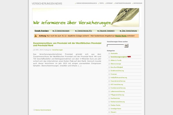 versicherungen-blog.net site used Fspring