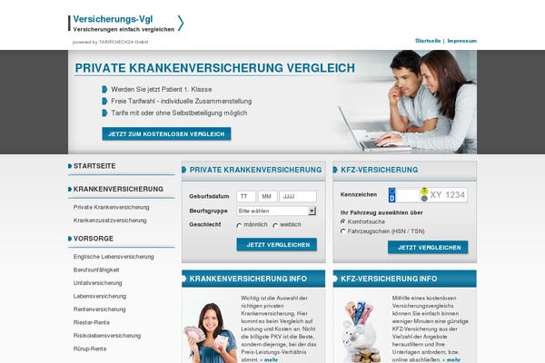 Versicherung theme site design template sample