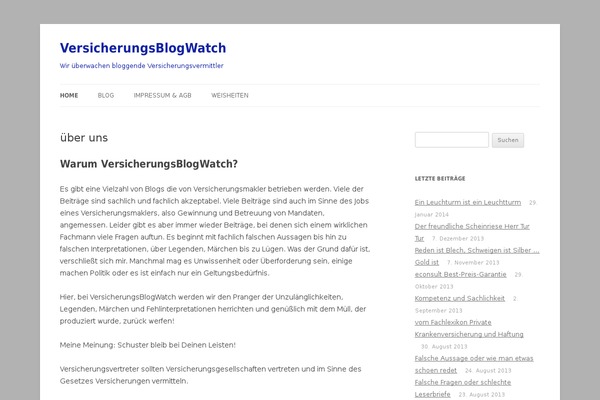 Twenty Twelve theme site design template sample