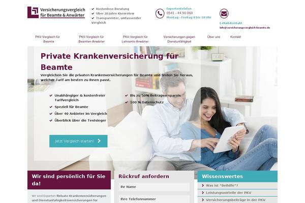 versicherungsvergleich-beamte.de site used Imd-framework