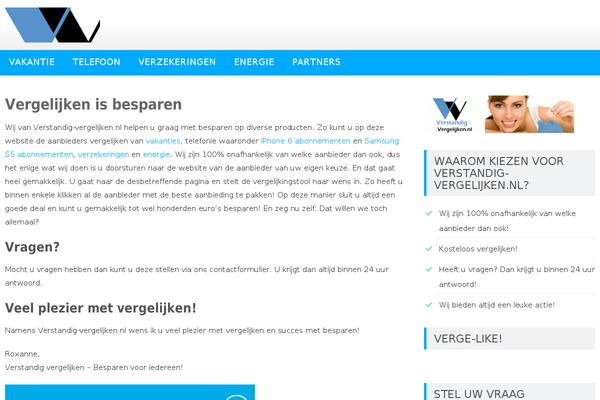 verstandig-vergelijken.nl site used AccessPress Lite