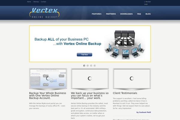 vertexonlinebackup.com site used Vob