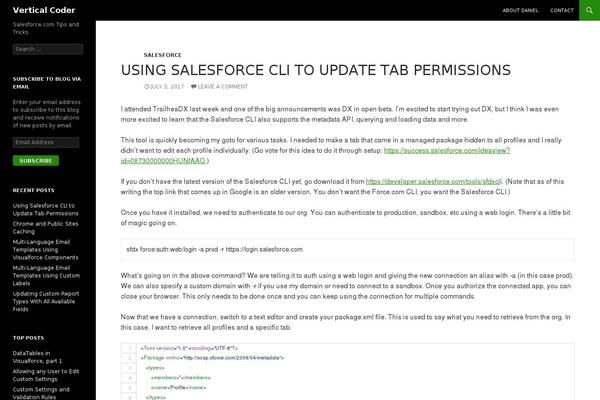 WordPress website example screenshot