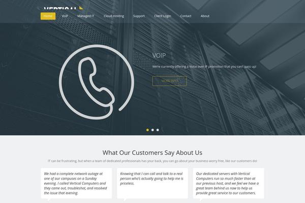 Servereza theme site design template sample