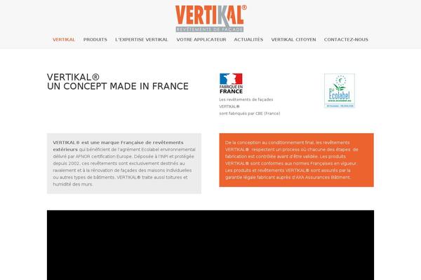 vertikal.fr site used Vertikal-child