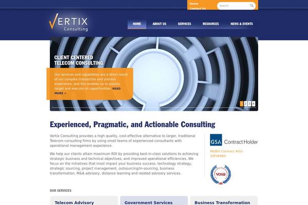 vertixconsulting.com site used Genesis-mobile-first-master