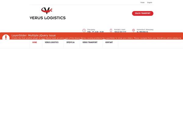 veruslogistics.pl site used Logistic-business-child