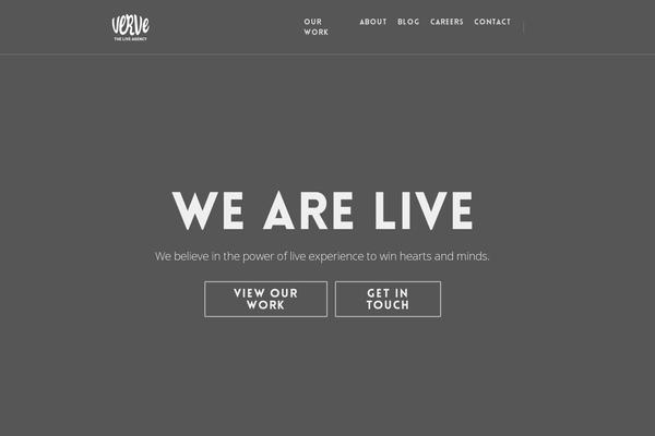 verve.ie site used Verve