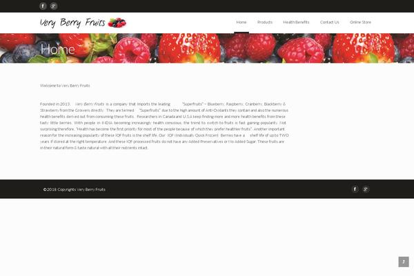 Berry theme site design template sample
