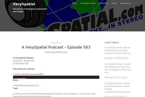 veryspatial.com site used Podcast
