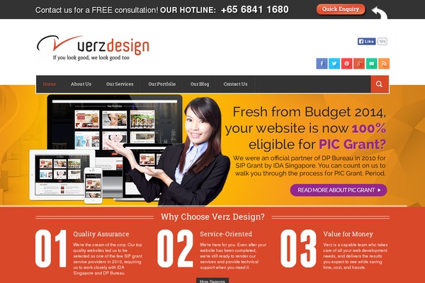 verzdesign.com site used Verz