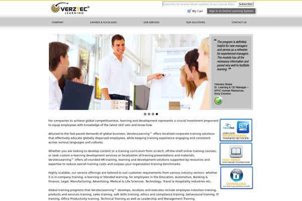 verzteclearning.com site used Theme1142