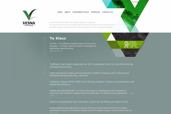 vesnainvestment.com site used Vesna