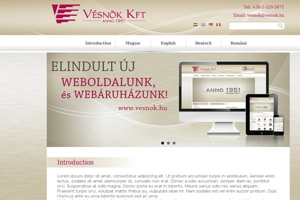 vesnok.hu site used Vesnok