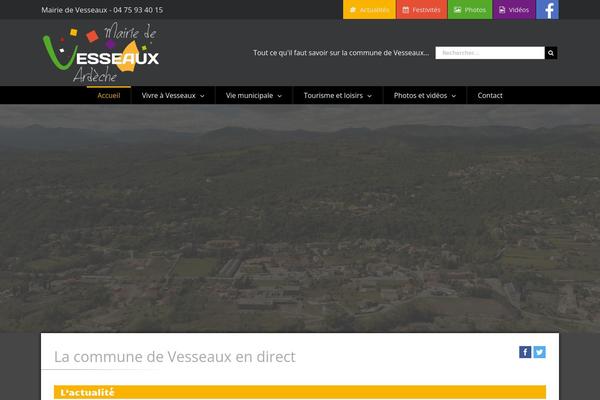 vesseaux.fr site used Avada Child Theme