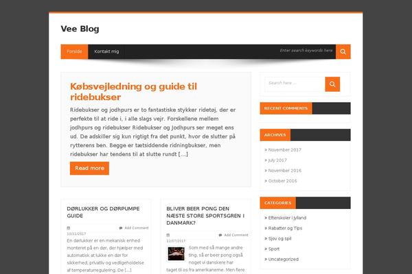 WordPress website example screenshot