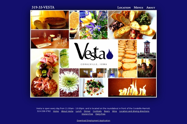 Vesta theme site design template sample