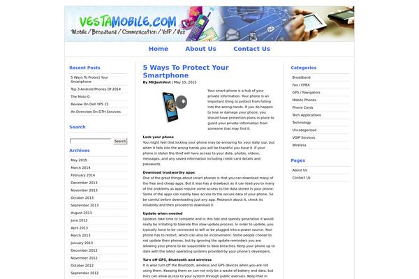 vestamobile.com site used Rockinnewspaper_3col_1_0_1545
