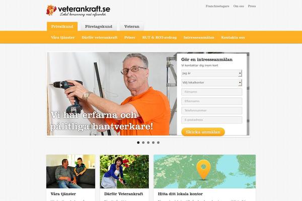 veterankraft.se site used Generation-theme
