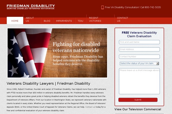 veterans-disability-lawyers.com site used AppointWay