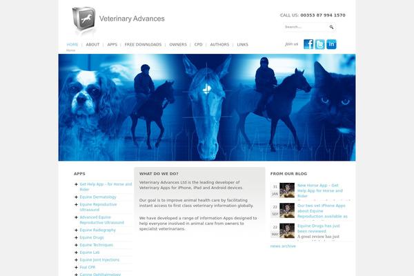 veterinaryadvances.com site used Ea Theme