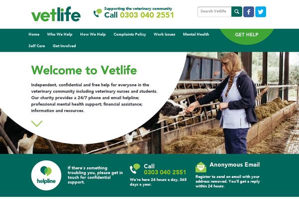 vetlife.org.uk site used Charitypress