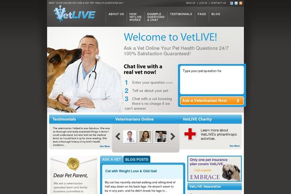 vetlive.com site used Vetlive