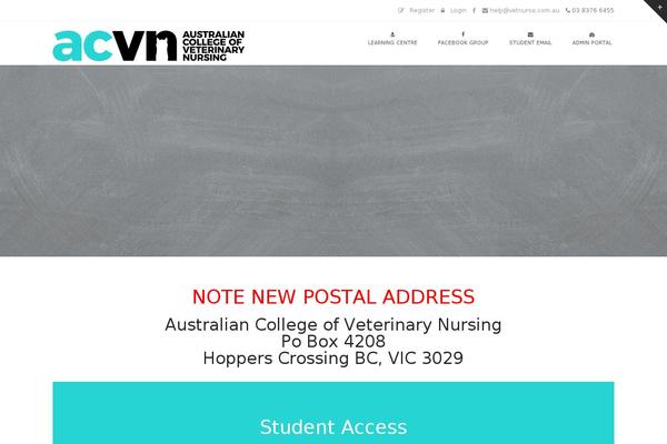 vetnursetraining.com.au site used Hoxa-child