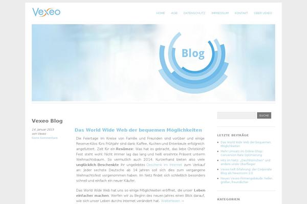 vexeo-blog theme websites examples