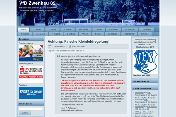 vfbzwenkau02.de site used Escuela_blue
