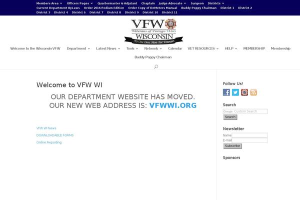 vfwofwi.com site used Divi-wi
