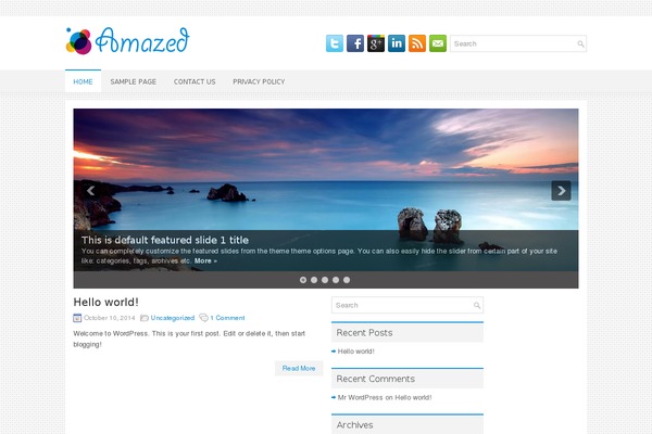 Amazed WordPress theme, websites list used Amazed theme Amazed theme websites examples